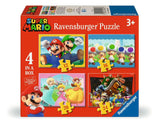 4 Puzzles 12+16+20+24 Pieces - Super Mario