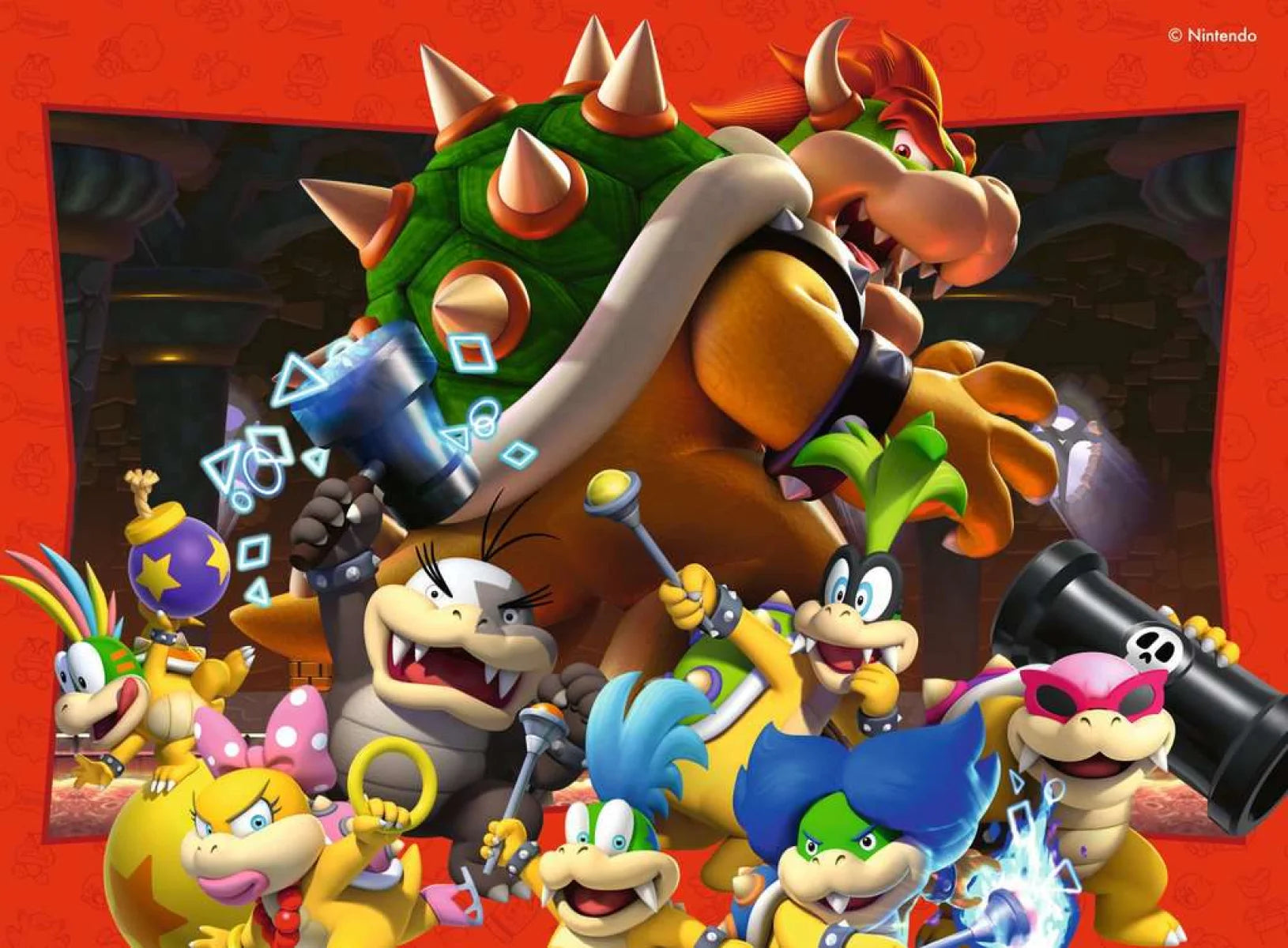 4 puzzels 12+16+20+24 stukjes - Super Mario
