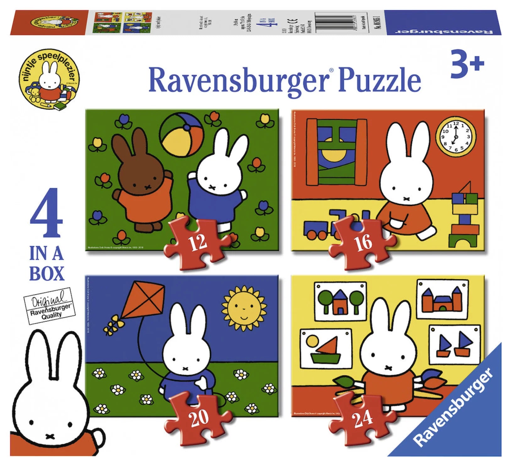 4 puzzels Nijntje heeft plezier 12+16+20+24p