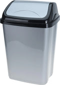 Afvalbak swing 16 Liter zwart grijs