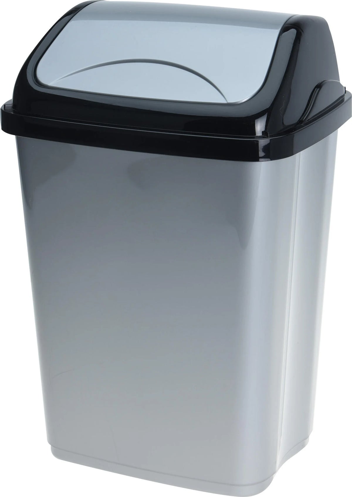 Waste bin swing 5 Litres black/grey