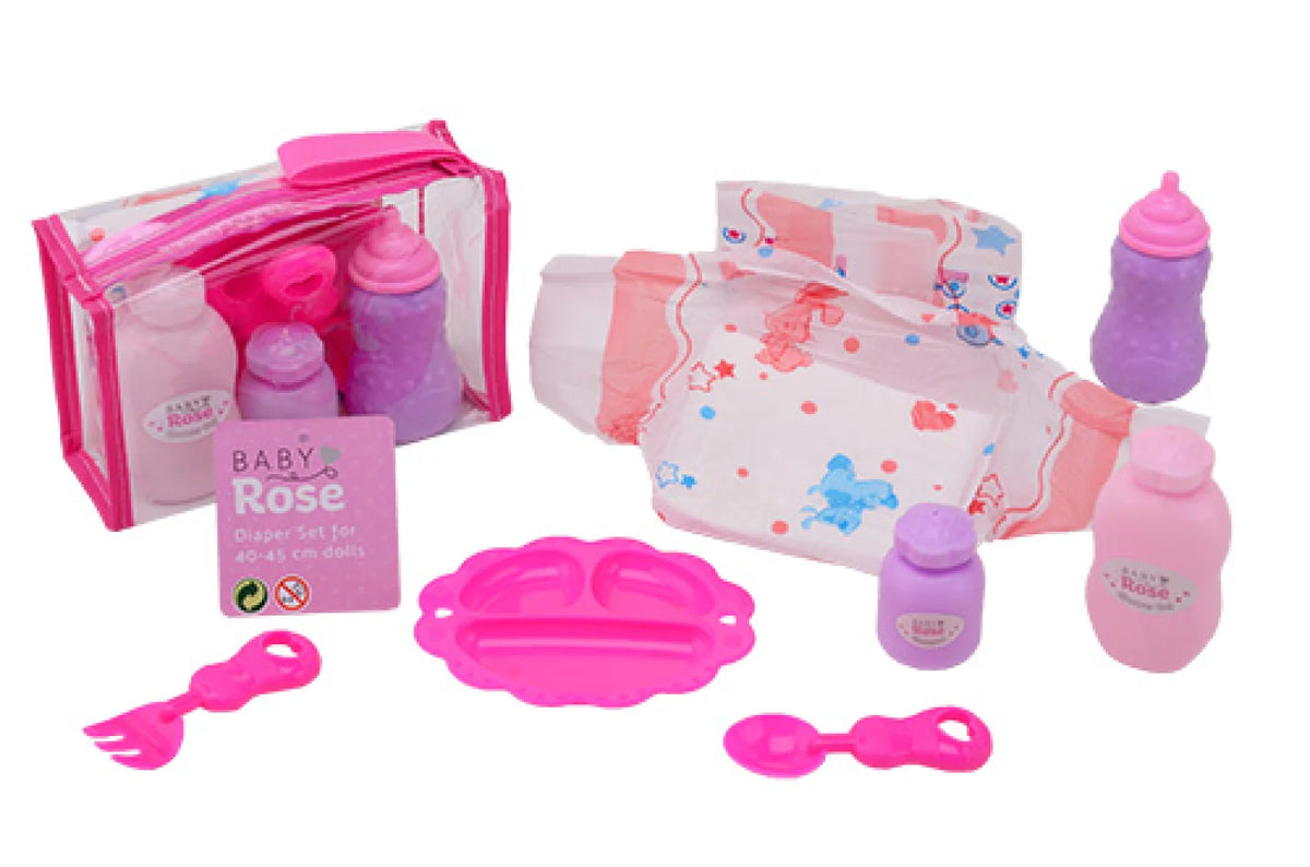 Baby Rose verzorgset in tas