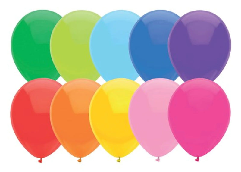 Ballonnen 30cm uni assorti - 100 stuks