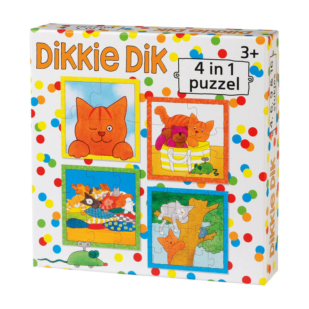 Bambolino Dikkie Dik 4 in1 Puzzel 4+6+9+12