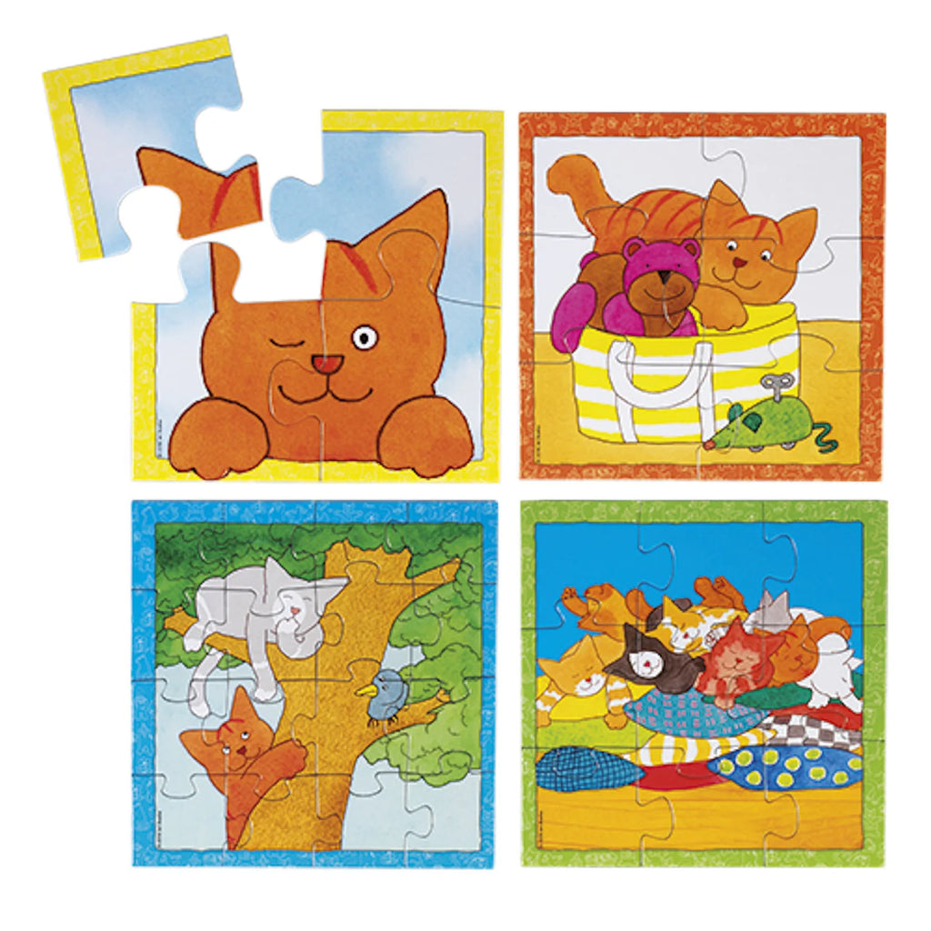 Bambolino Dikkie Dik 4 in1 Puzzel 4+6+9+12