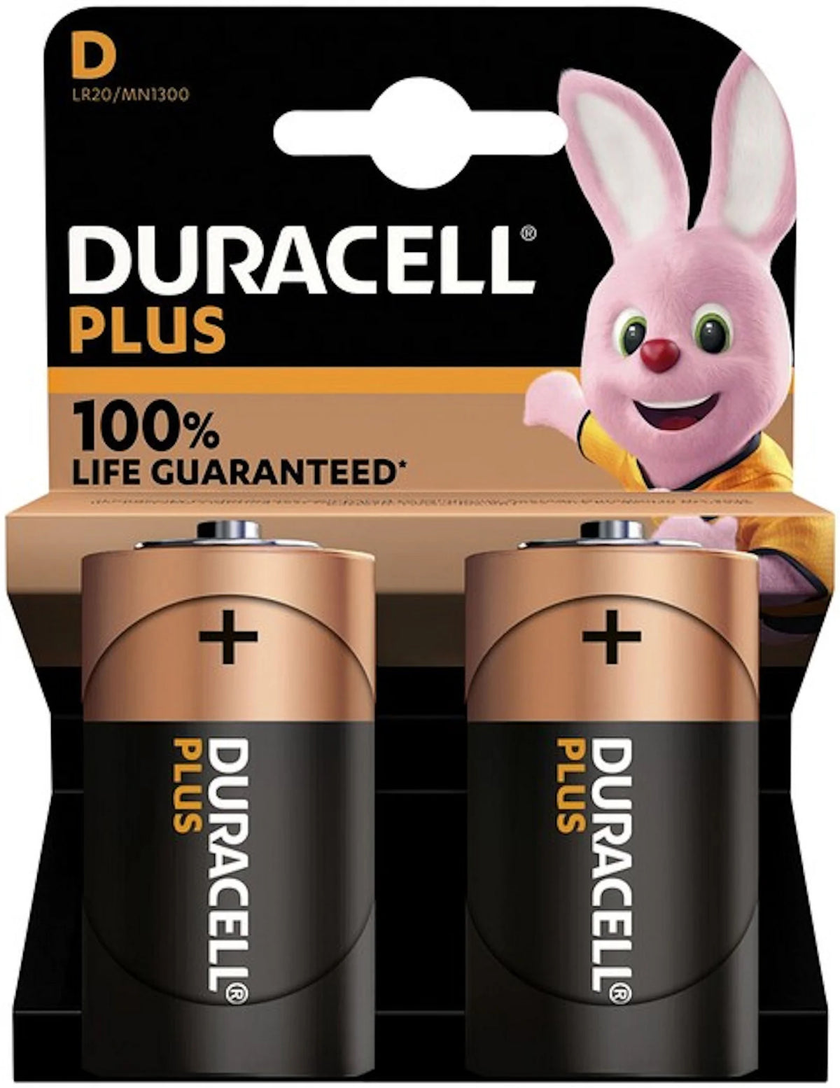 Duracell Alkaline Plus D battery bls2