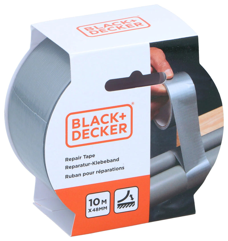 Black+Decker reparatietape 48mmx10m - grijs