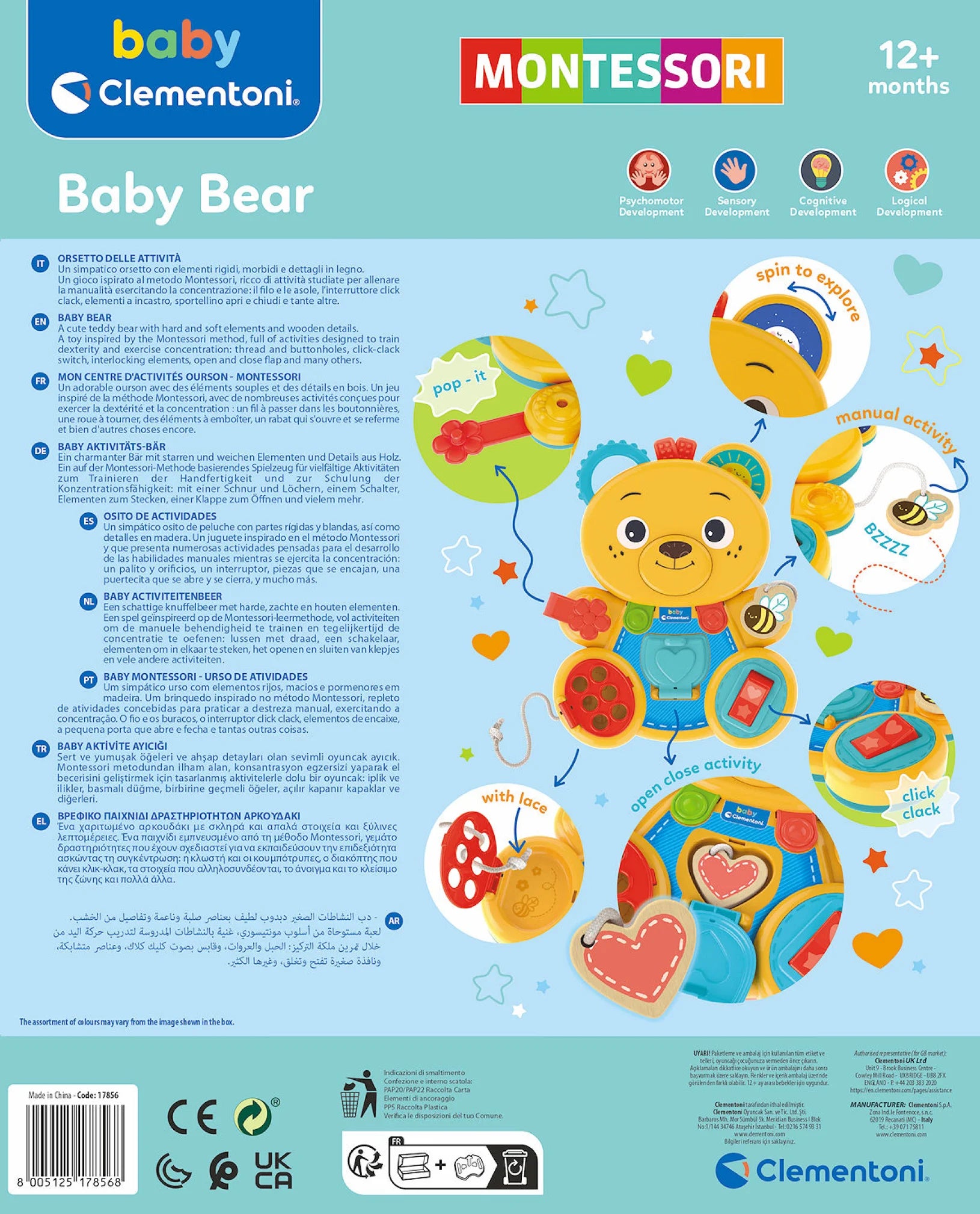 Clementoni Baby Activiteitenbeer