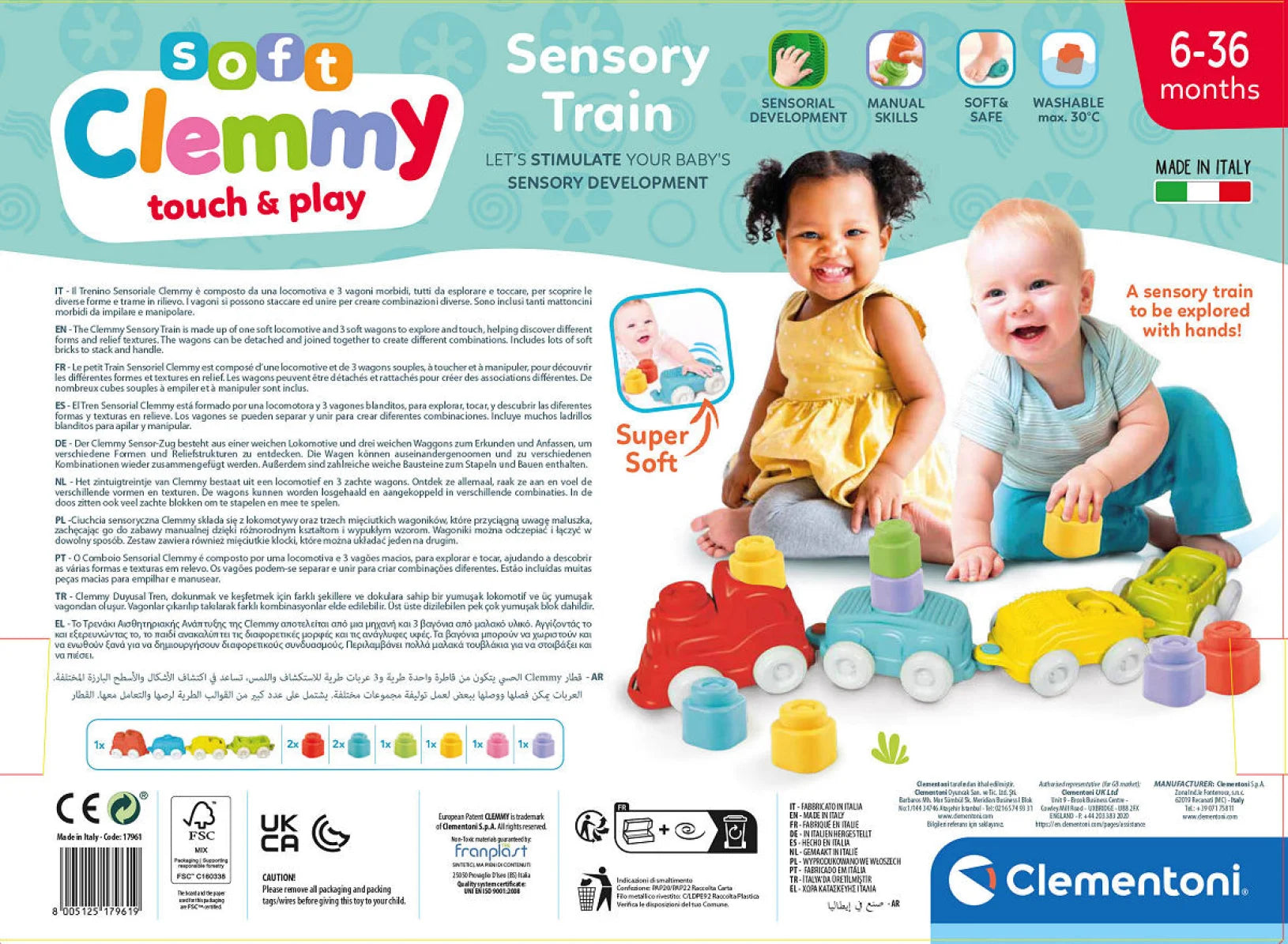Clementoni Baby Clemmy Sensorische Trein