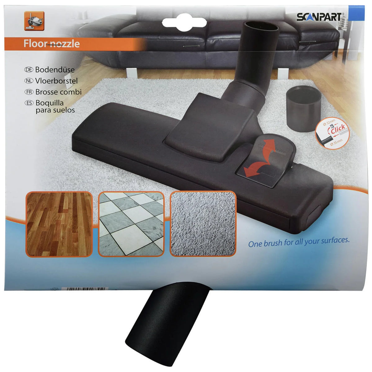 Scanpart combi nozzle 32+35mm