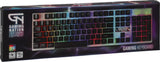 Computer gaming keyboard with light