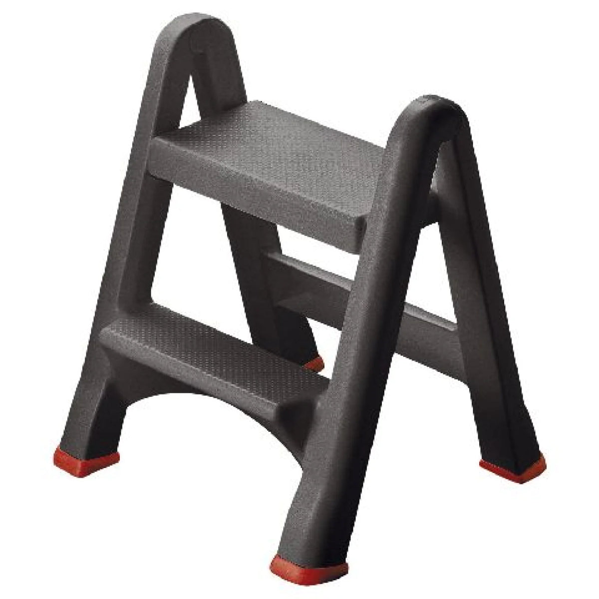 Curver foldable step stool (tuv) anthracite/red 49x17x63cm