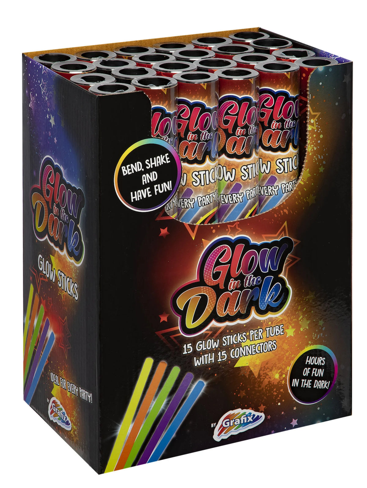 Glow sticks in tube 15 pieces
