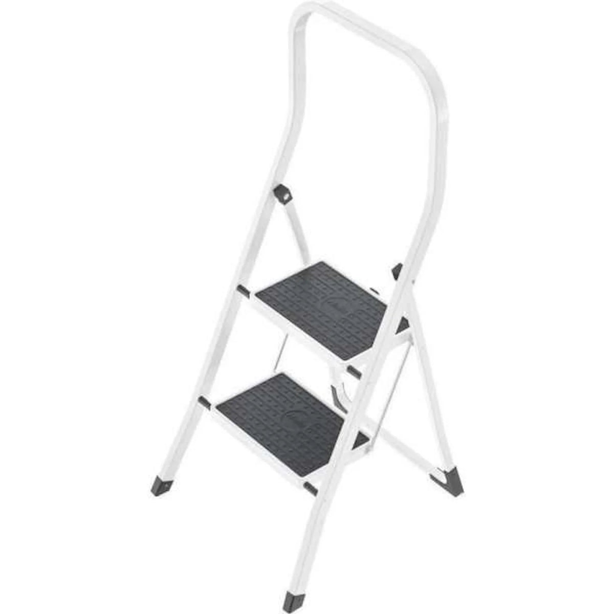 Hailo K45 Kitchen Step Stool high bar white 2 steps