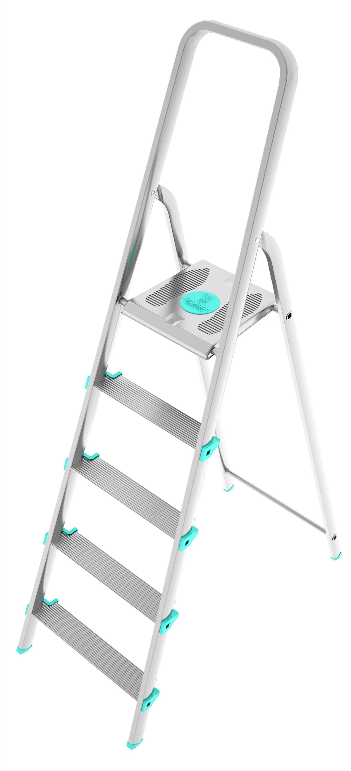 Colombo Household Step Ladder aluminum - 5 steps