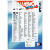 Vacuum Cleaner Bags M157MIE15 Miele F/J/M Mirco+ 4 pieces