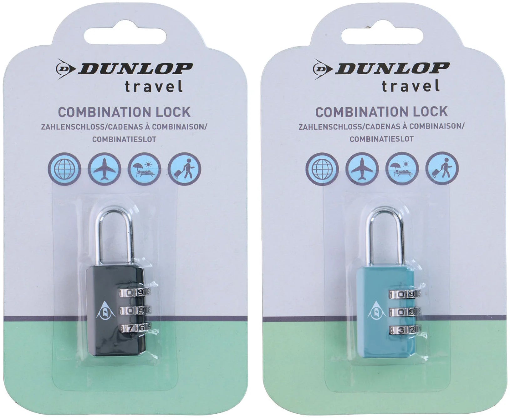 Suitcase combination lock black