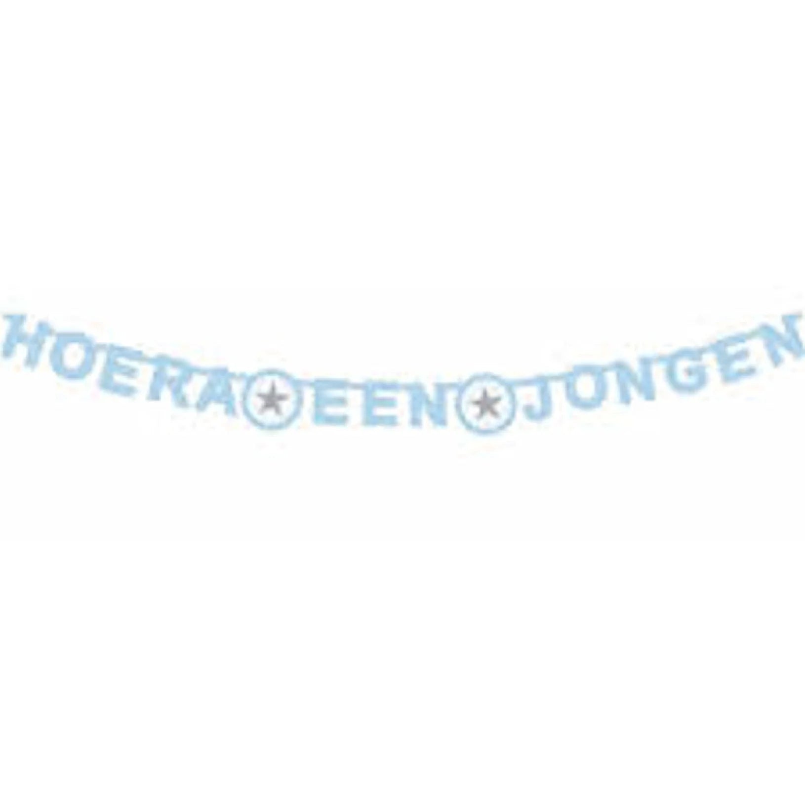 Letterguirlande Hoera een Jongen