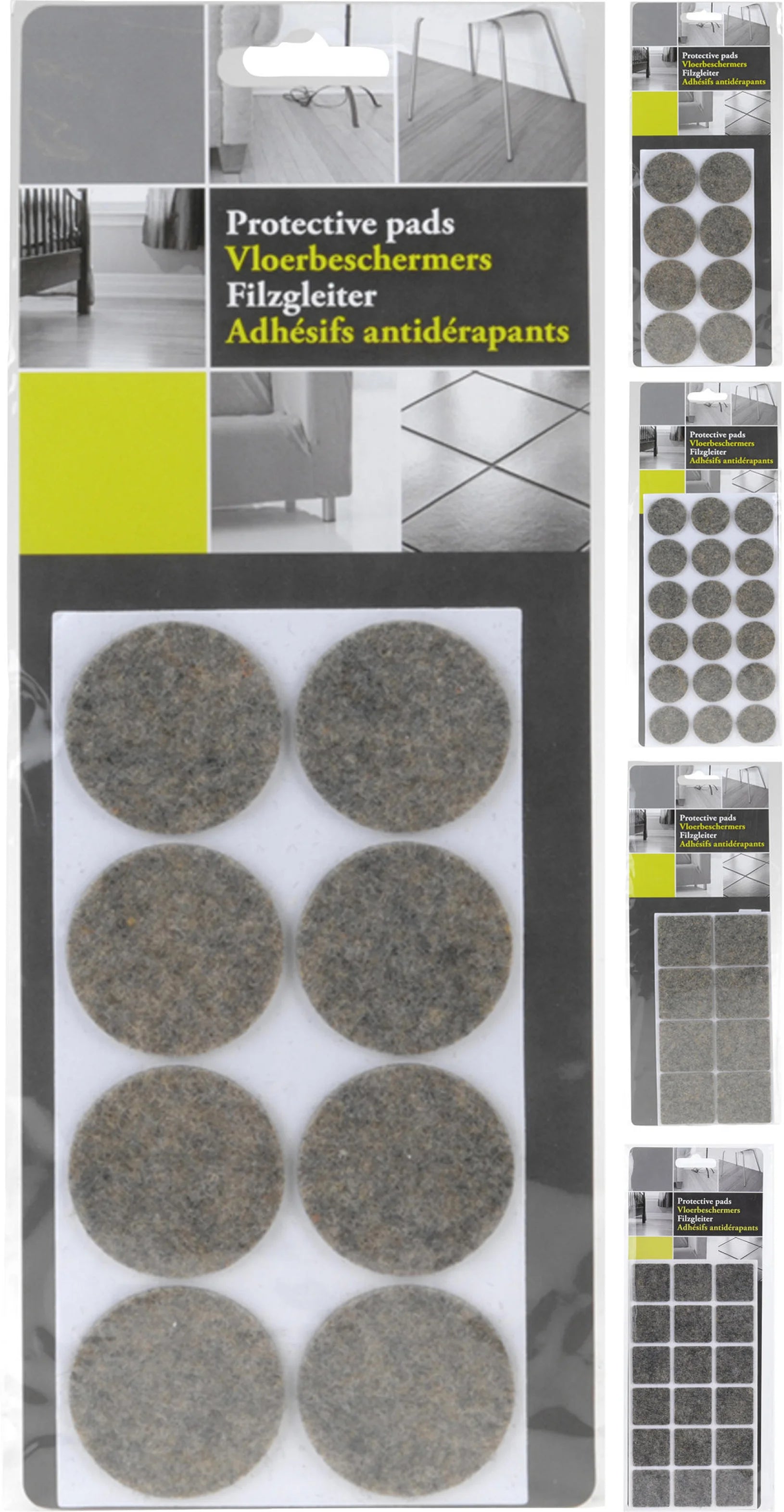 Assorted felt furniture protectors