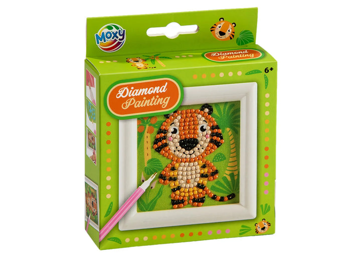 Moxy Diamond painting incl. frame 9,5x9,5cm Leeuw