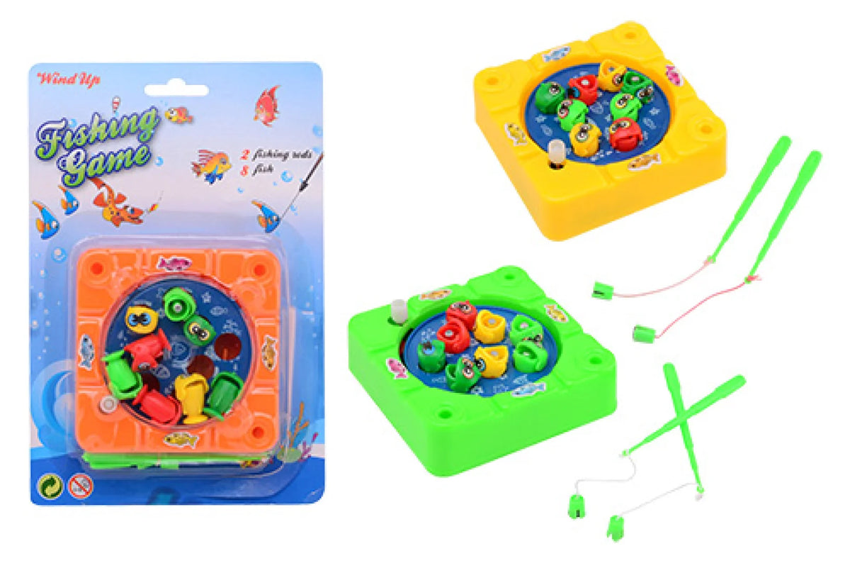 Opwindbaar magnetisch visspel