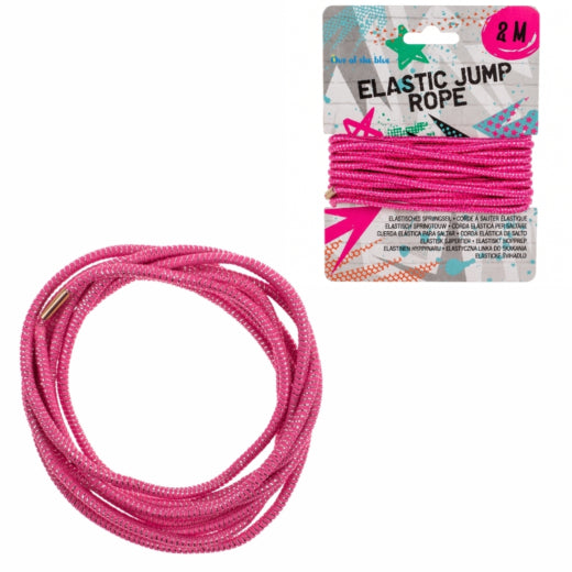 Out of the Blue springkoord elastiek roze 8 m