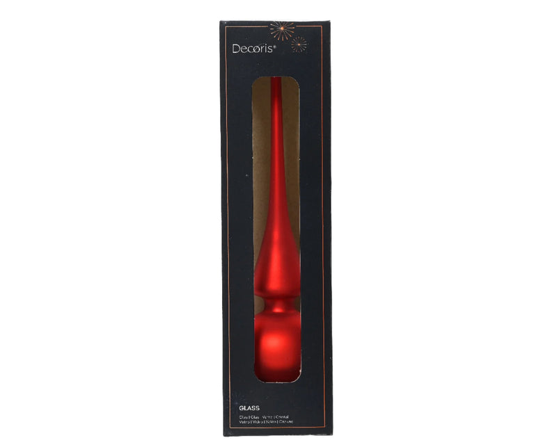 Piek Glas 26cm - Rood mat