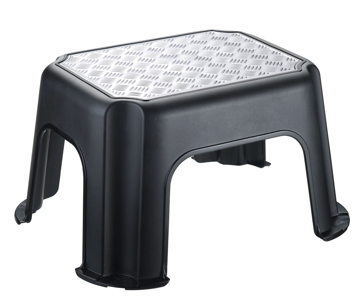 Rotho Step Stool PASO silver metallic