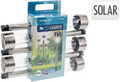 Solarlamp RVS 36cm set 5 stuks