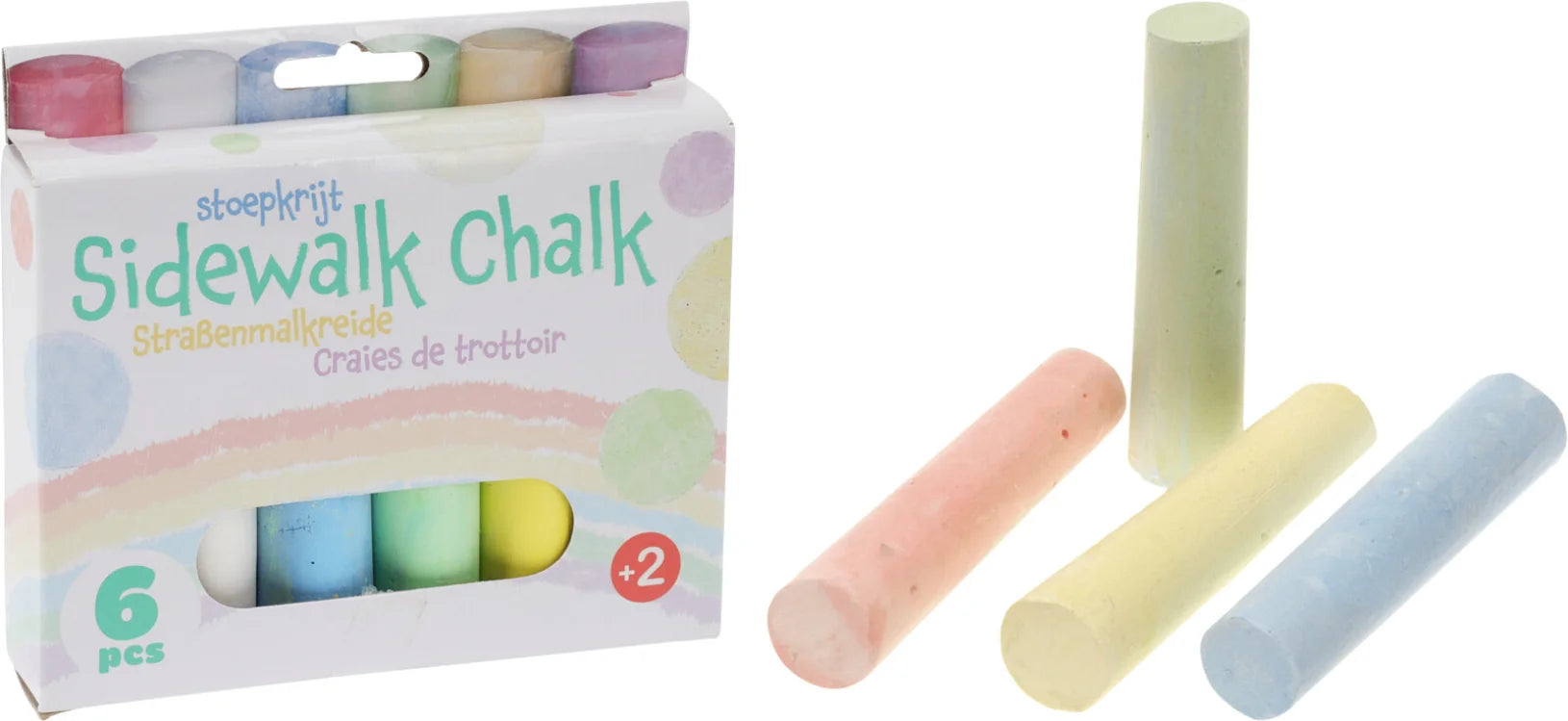 Pavement chalk 10cm set of 6
