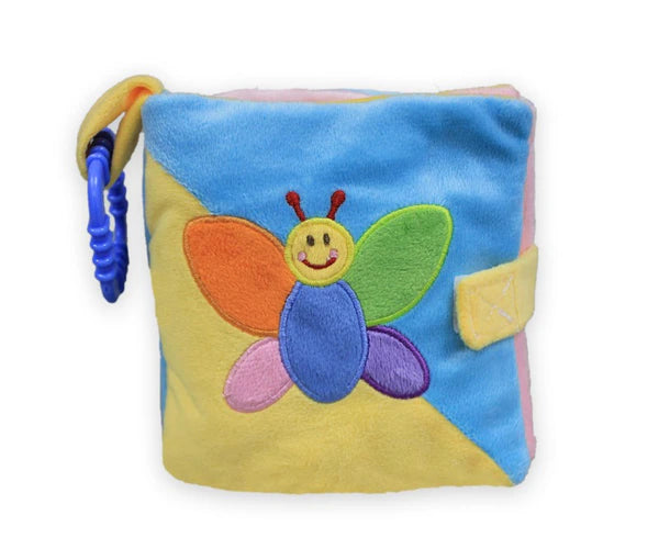 Sunkid Pluche Baby speel- en voelboek 14x14cm