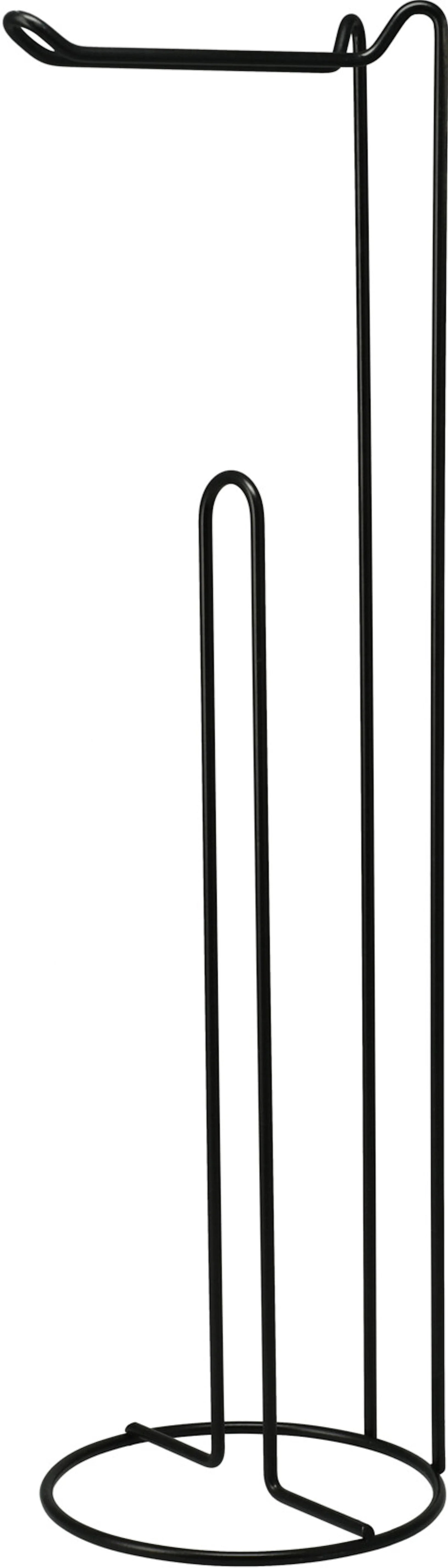 Toiletrolhouder standaard 54cm - zwart