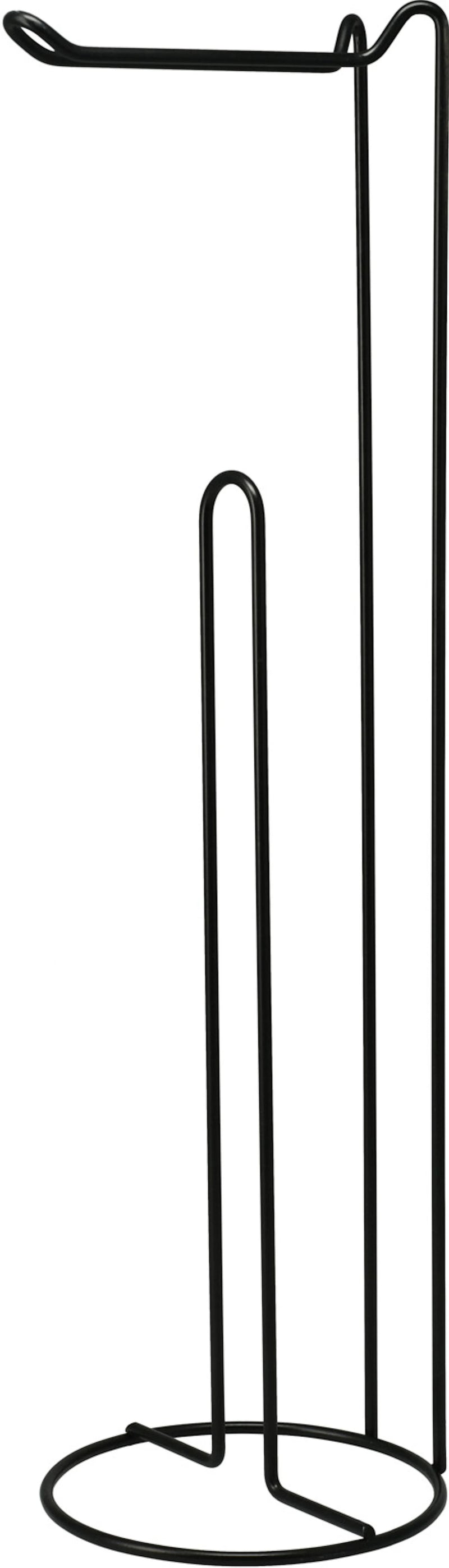 Toiletrolhouder standaard 54cm - zwart