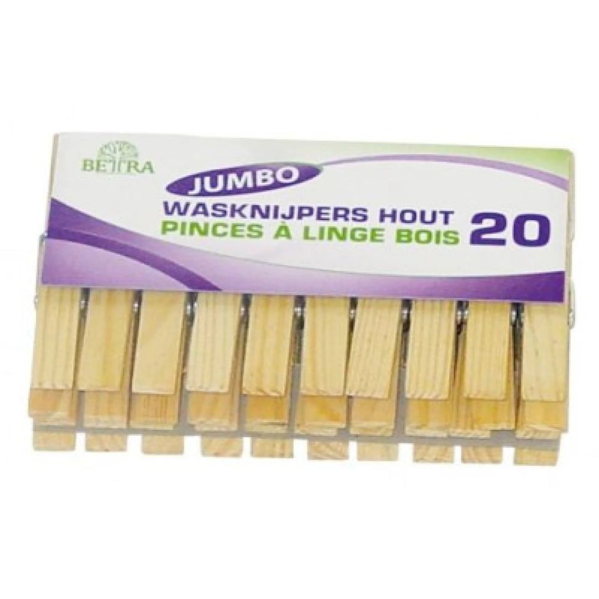 Clothespins Jumbo wood set of 20